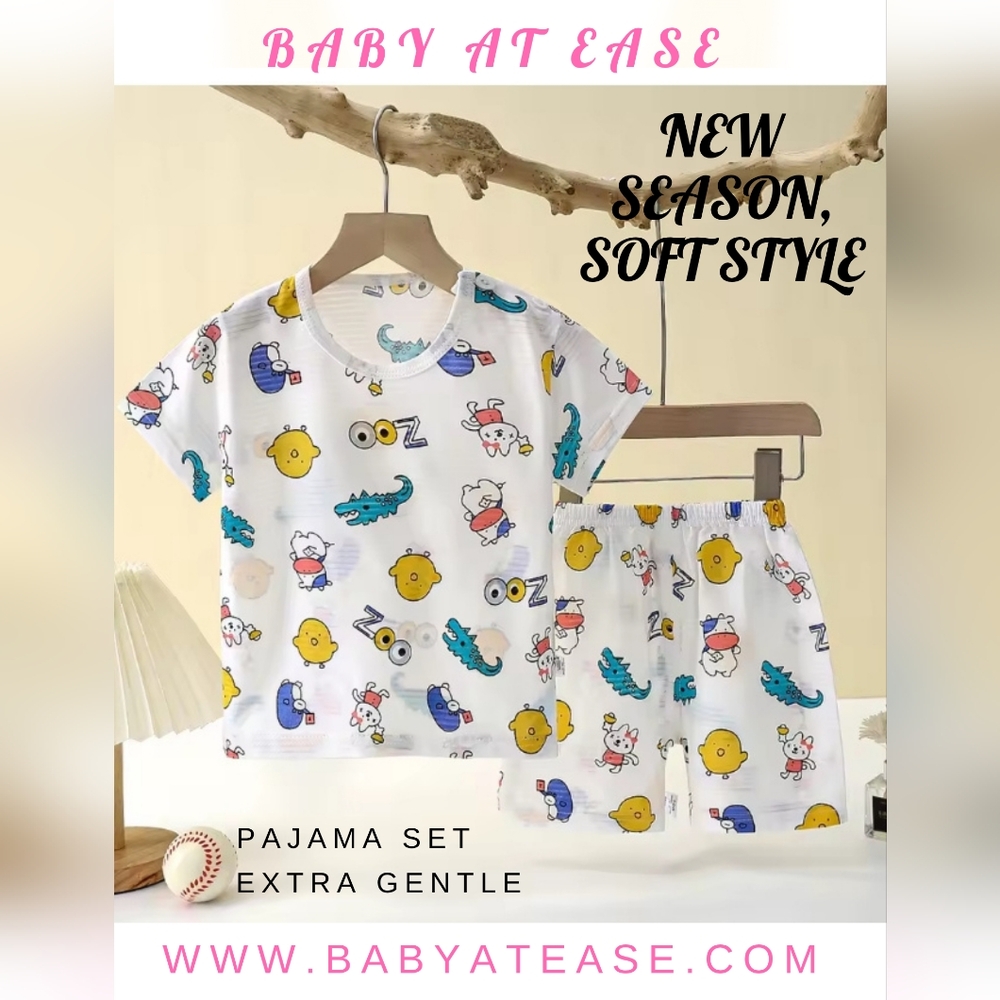 Kids Pajamas Set - Fun Print